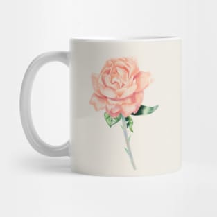 Peach Rose illustration Mug